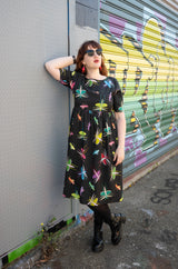 Locust & Grasshopper Smock Dress